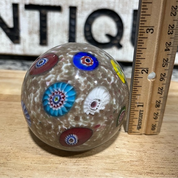 Vintages 1970’s Millefiori Paperweight - ABSOLUTELY STUNNING! No chips/cracks! - Picture 5 of 13